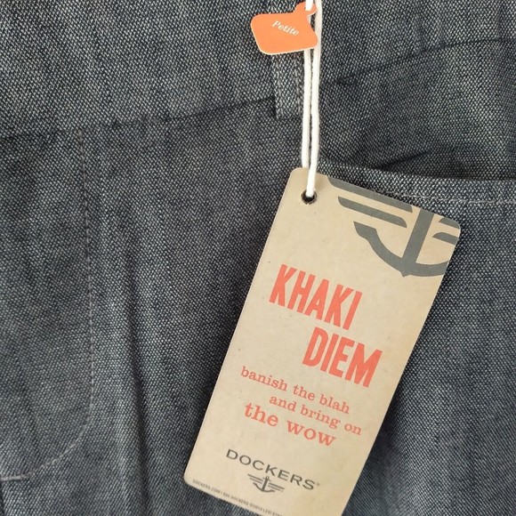 New Dockers Women’s 16P Petite Gray Metro Trousers Slacks Pants NWT - Picture 6 of 15